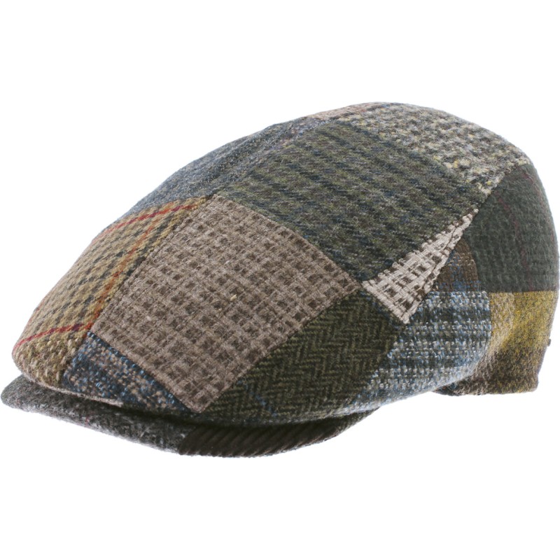 Casquette plate en patchwork