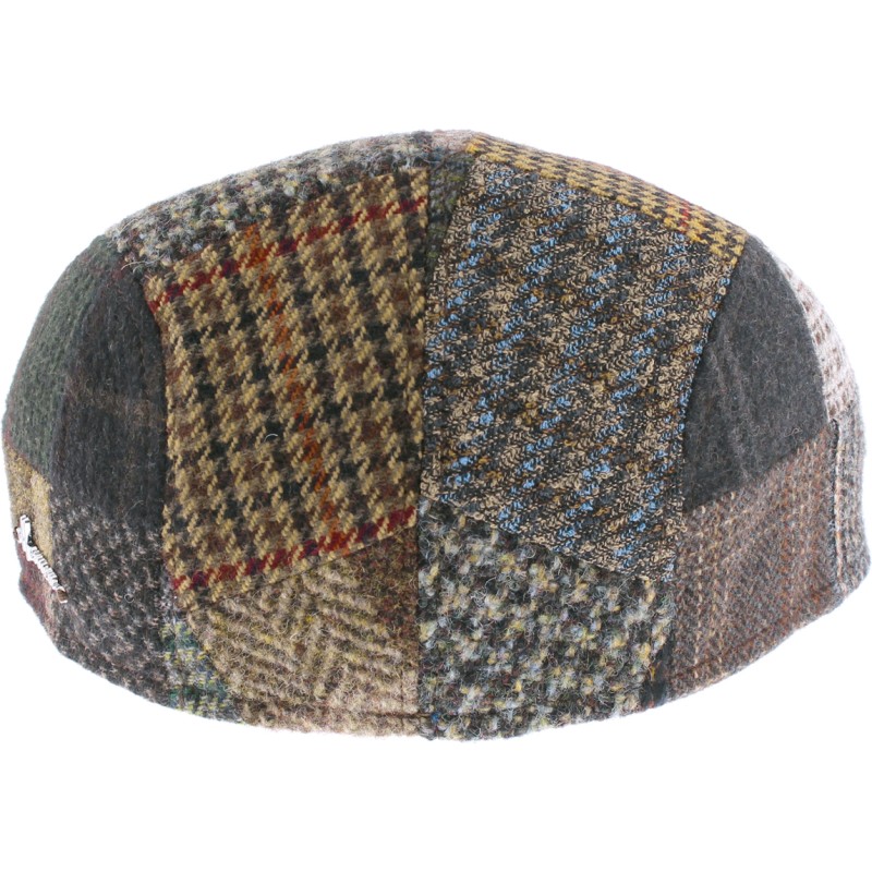 Casquette plate en patchwork