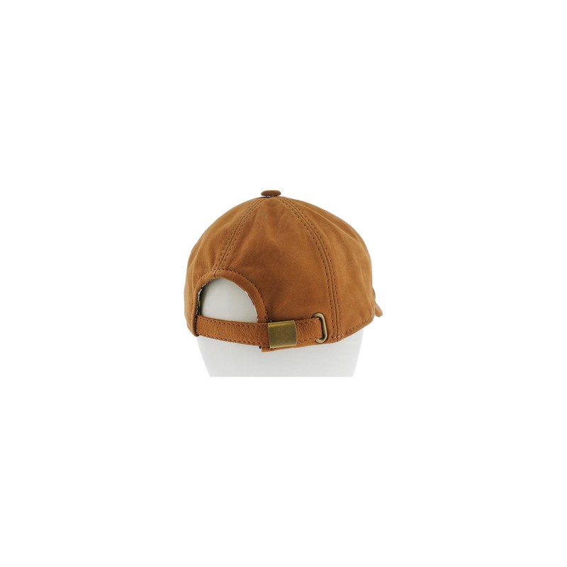 Casquette baseball cuir doublée