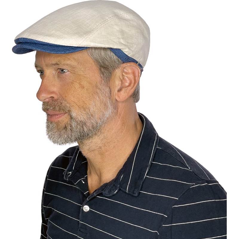 Casquette plate bicolore
