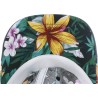 Tropical floral pattern baseball cap