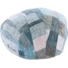 Casquette plate en patchwork de tissu