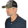 Casquette trucker avec visière camouflage, fermeture plastique "snapba