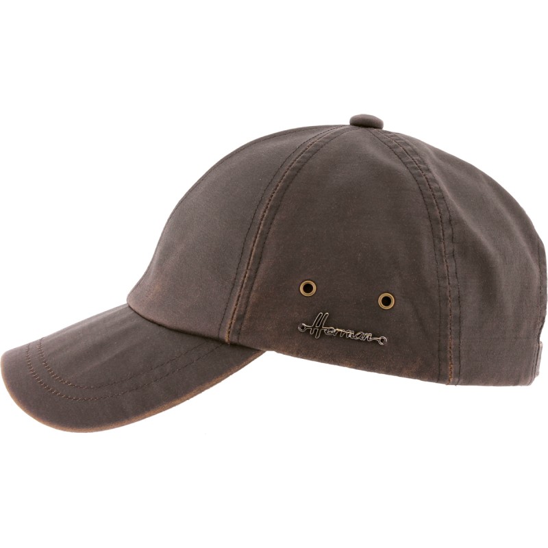 casquette baseball impermeable en imitation cuir