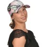 Tropical pattern  baseball cap and plain mesh with velcro closing