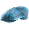 Casquette plate, tissus Harris Tweed