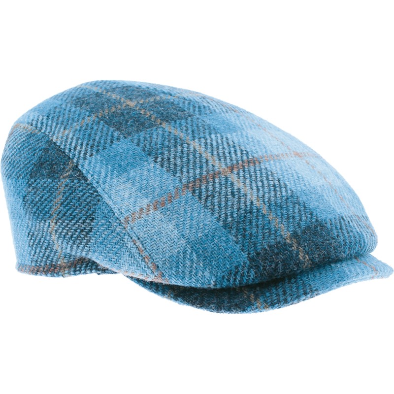 Casquette plate, tissus Harris Tweed