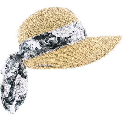 casquette femme en paille papier