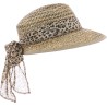 Casquette femme en paille naturelle