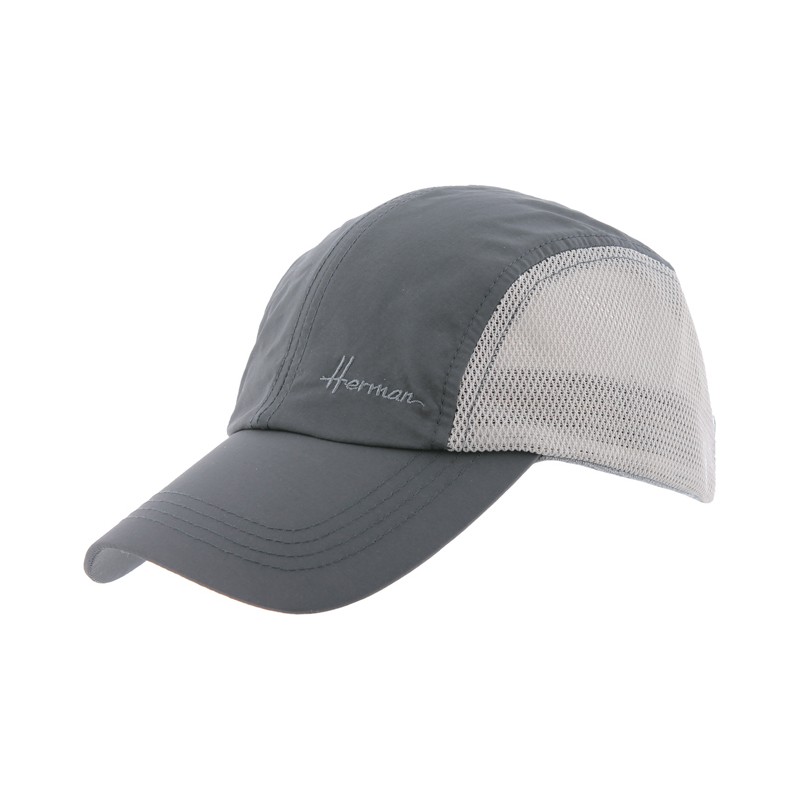 Casquette microfibre unie avec filets sur côté