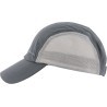 Casquette microfibre unie avec filets sur côté