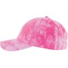 Casquette baseball en coton teinté façon tie and dye