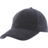 Casquette forme baseball en velours uni