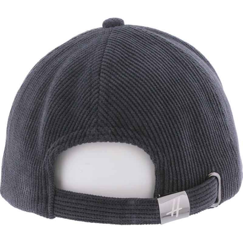 Casquette forme baseball en velours uni