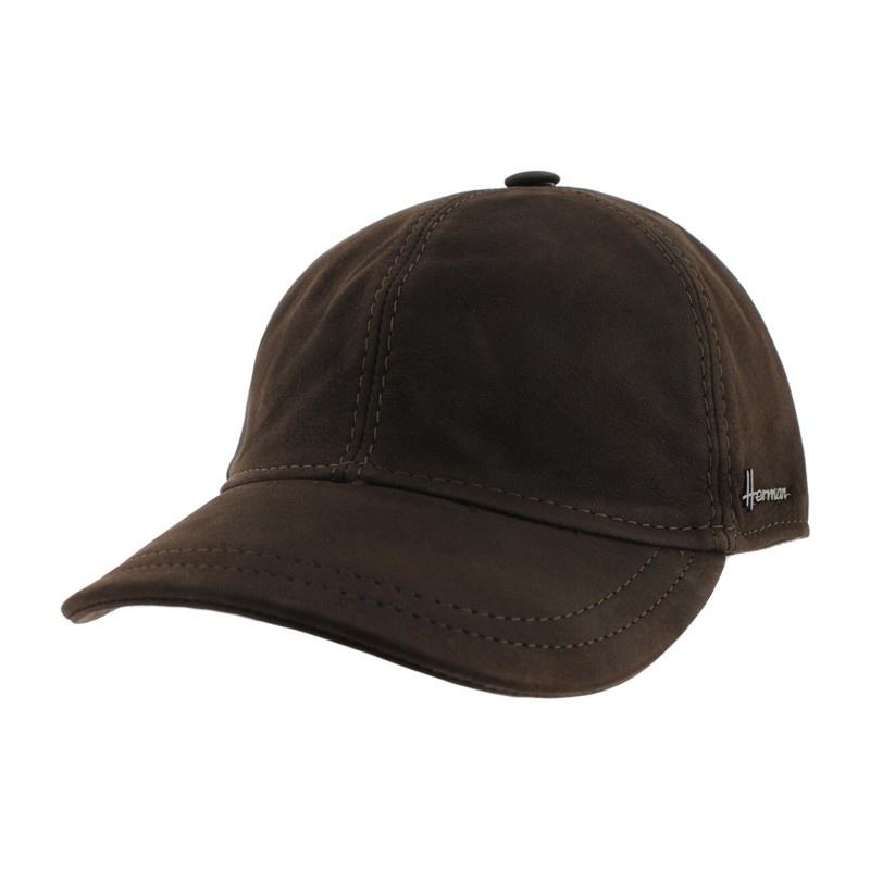 Casquette baseball cuir doublée