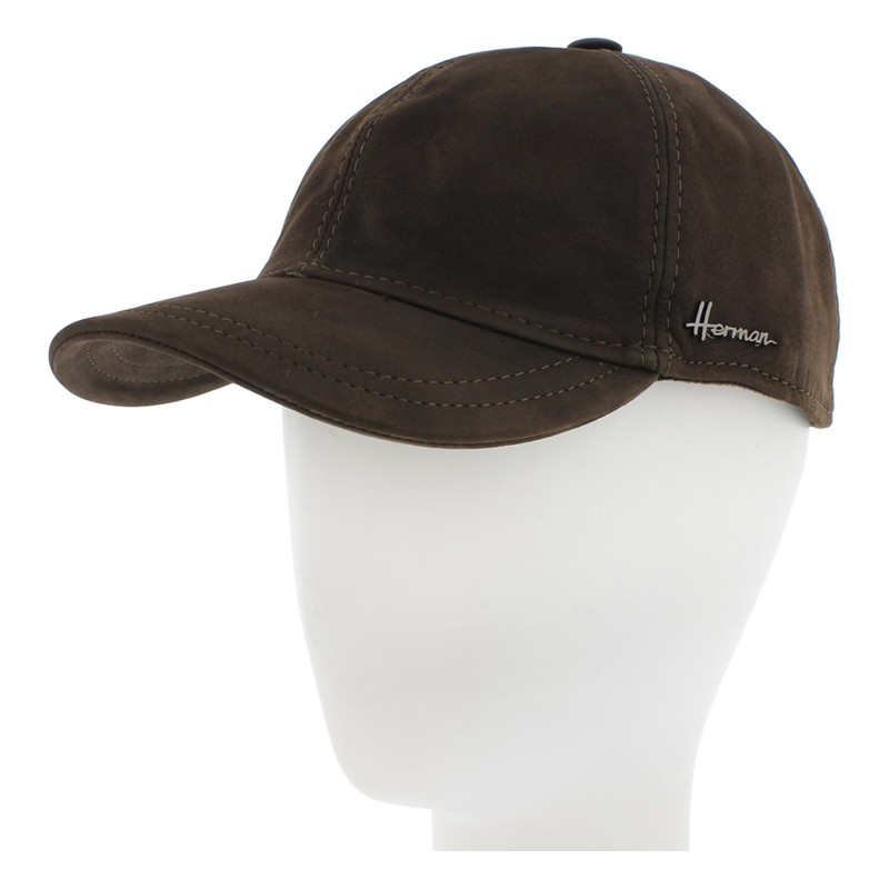 Casquette baseball cuir doublée