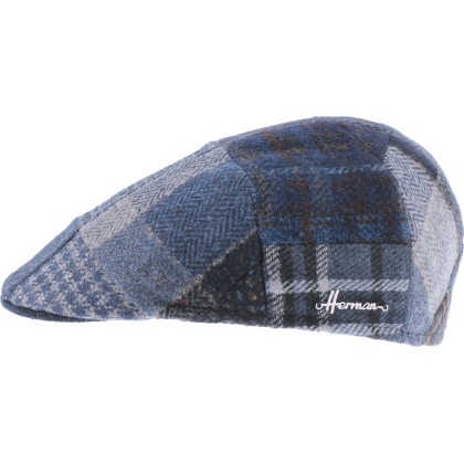 casquette homme tendance en patchwork de tissu