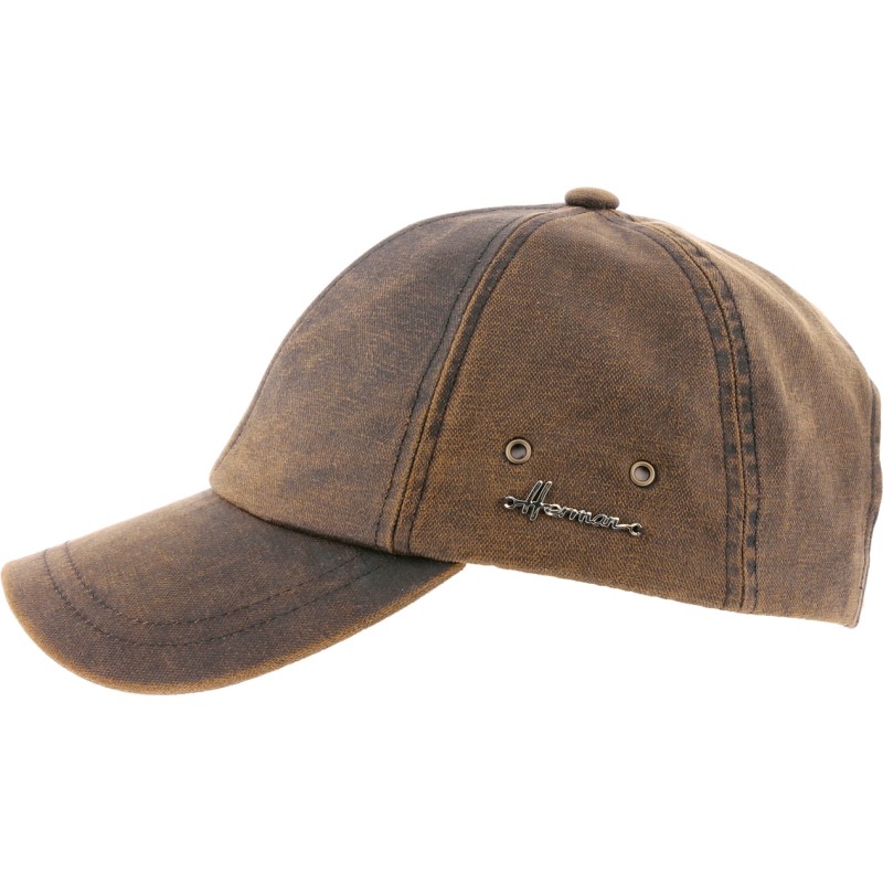 casquette baseball herman en faux cuir