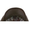 casquette avec sous visière en simili cuir