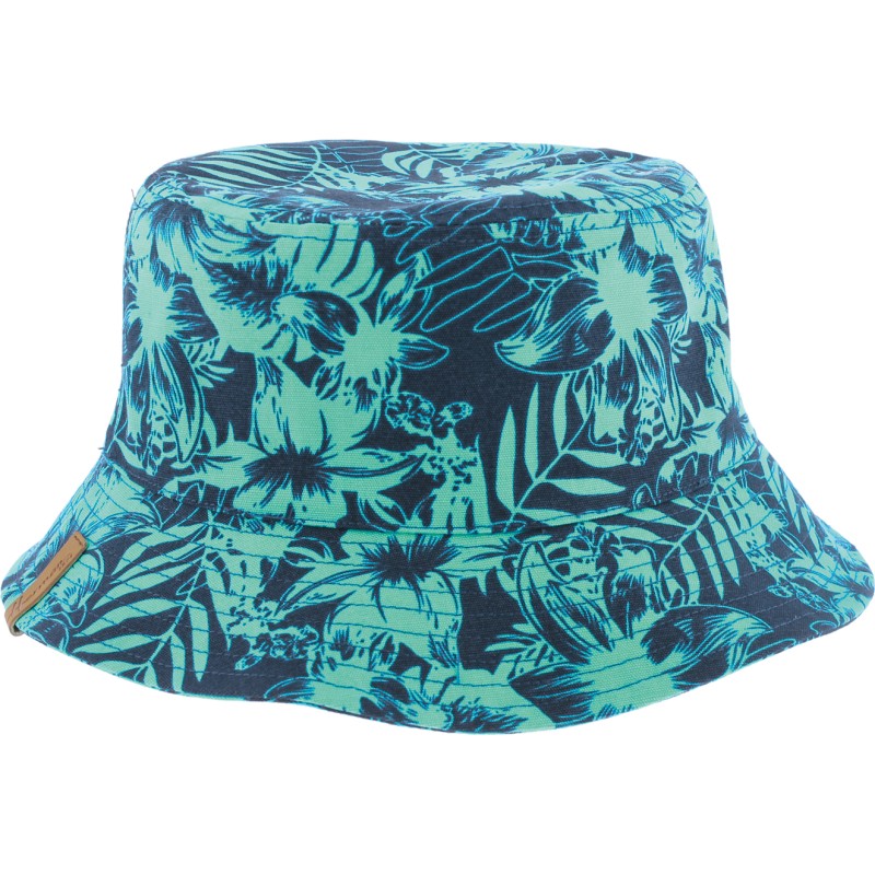 Tropical floral pattern bucket
