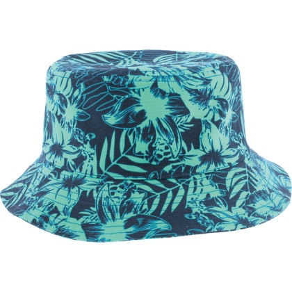Tropical floral pattern bucket
