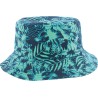 bob herman ete en coton imprimé tropical palmier bleu turquoise