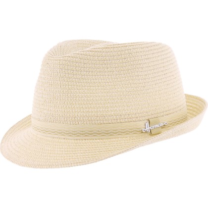 Small brim hat in paper straw