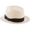 Small brim "Panama" hat bicolor