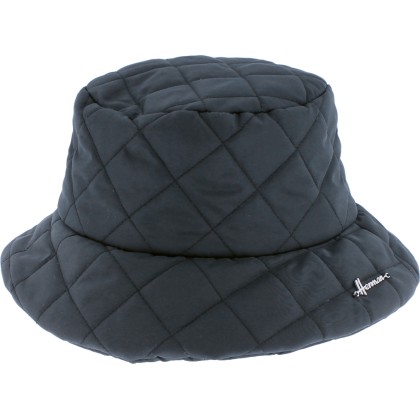 Plain quilted bucket hat