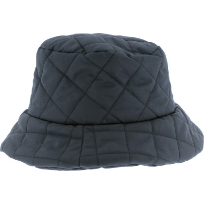 Plain quilted bucket hat