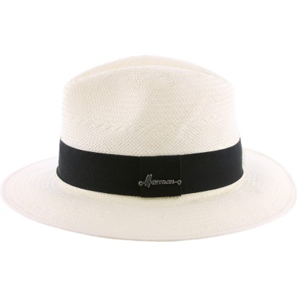 Large brim paper braid hat, black headband, internal drawstring for si