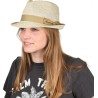 petit chapeau femme en paille papier