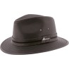 chapeau imperméable brun