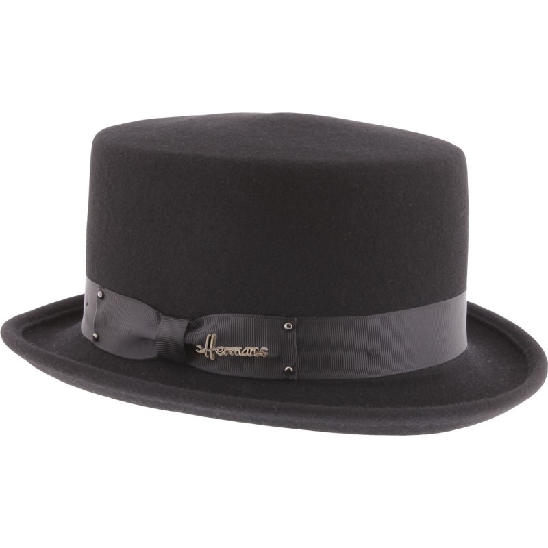 mid-crown top hat felt