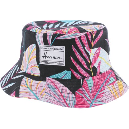 bob herman imprimé motif tropical coloris noir