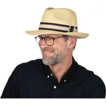 chapeau homme été en paille papier