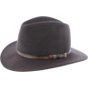 chapeau en feutre avec ceinture