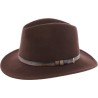 chapeau  en feutre marron