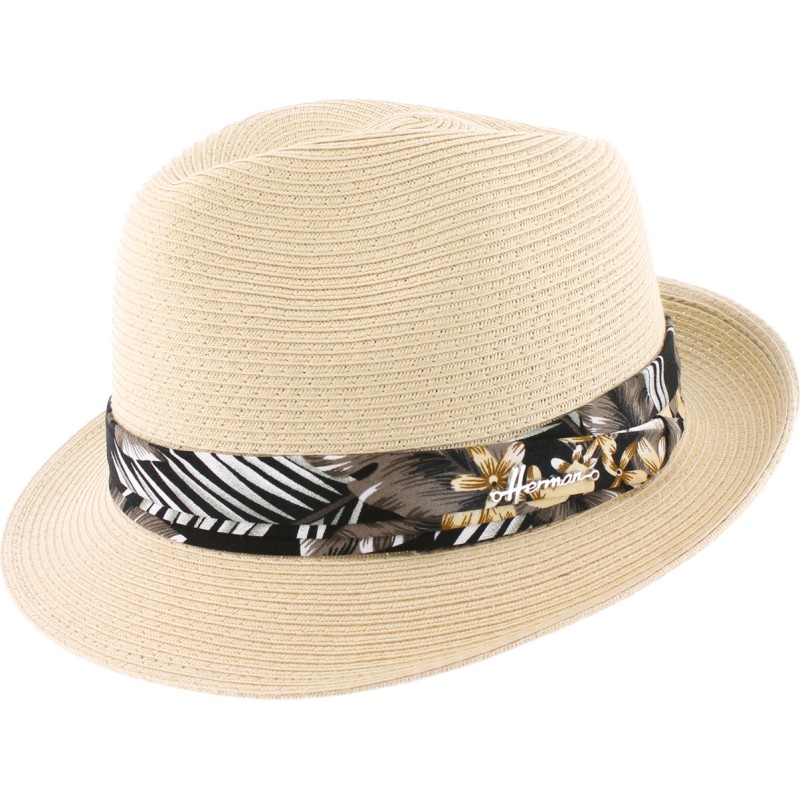 chapeau de paille papier mixte