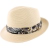 chapeau de paille papier mixte