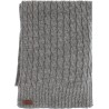 Plain twisted scarf. Dimension 160x25 cm