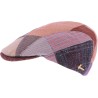 casquette plate homme en patchwork de tissu