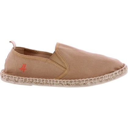 Espadrilles en coton unies avec semelle intérieure confortable en coto