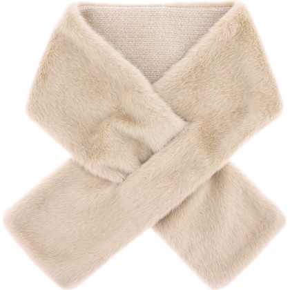 faux fur scarf (13x116cm), with slit for closure