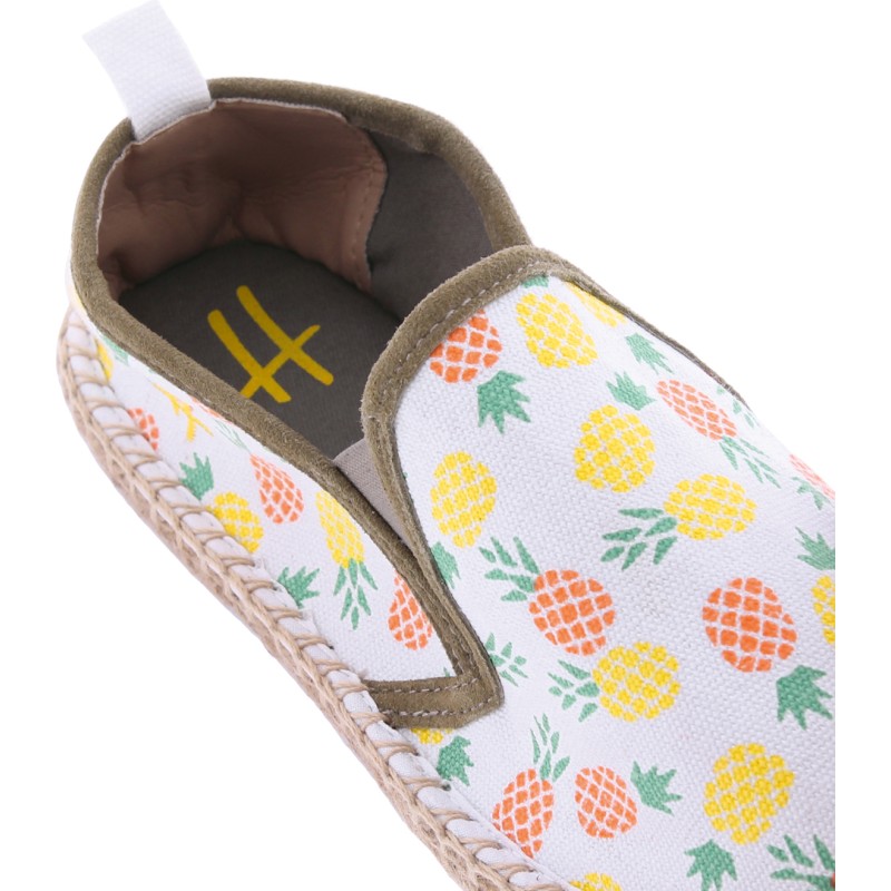 Pattern, cotton espadrilles, with comfortable cotton fabric insole, el