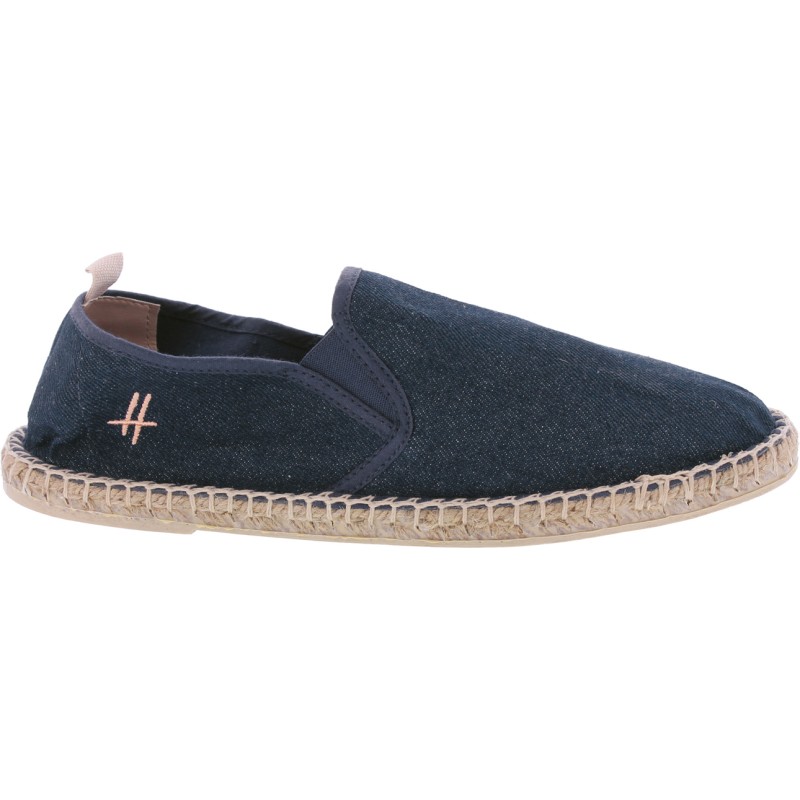 Plain color cotton espadrilles, with comfortable cotton fabric insole,