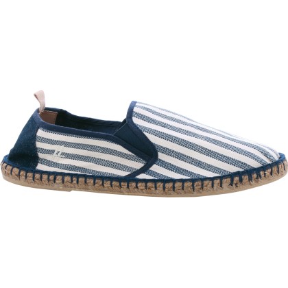 Striped, cotton espadrilles, with comfortable cotton fabric insole, el
