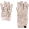 Gants femme en maille unie avec lurex doublé en teddy p