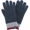 Gants homme en maille tricolore doublés en teddy plush