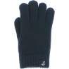Children's gloves in plain knit with lurex, teddy lining
